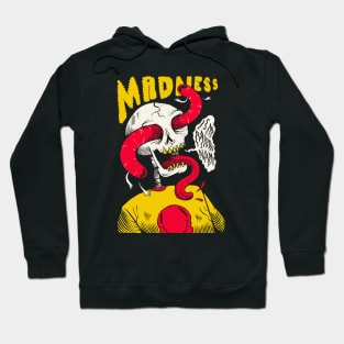 Madness Is My Middle Name // Gnarly Skeleton Drawing Hoodie